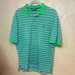 Polo by Ralph Lauren Green Striped Polo Shirt